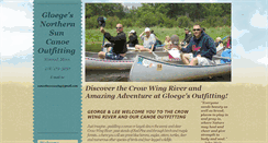 Desktop Screenshot of canoethecrowwing.com